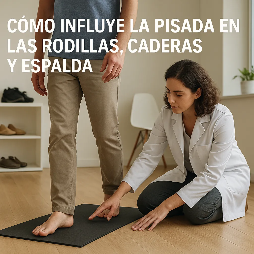 Cómo influye la pisada en las rodillas, caderas y espalda